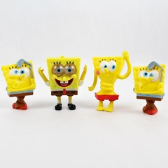 Lot of 4 McDonald's And Burger King Sponge Bob Kids Meal Plastic Toys