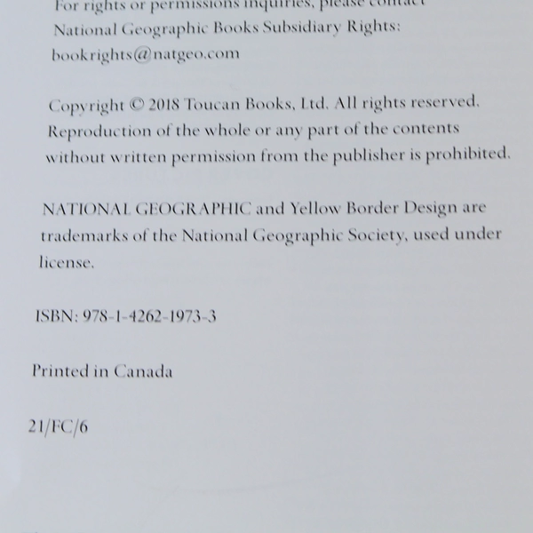 National Geographic Journeys of a Lifetime 2018 Toucan Books Hardcover DJ