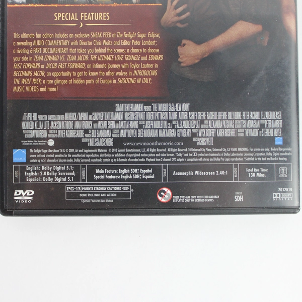 The Twilight Saga New Moon Ultimate Fan Edition DVD Two Disc Special