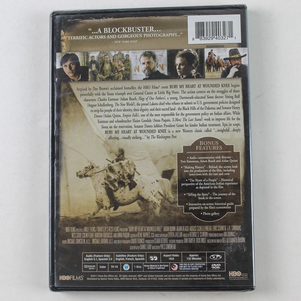 Bury My Heart at Wounded Knee DVD 2011 HBO TV