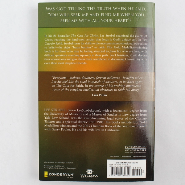 The Case for Faith Lee Strobel Christian 2000 Paperback Book 