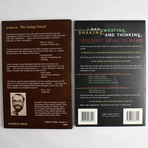 Lot Of 2 Christian Theme Books The Caring Church And How To Share Your Faith PB