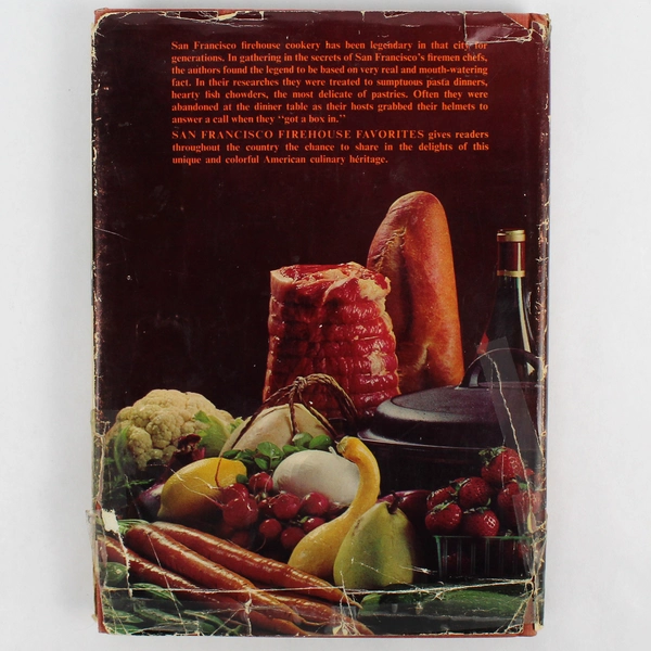 1965 San Francisco Firehouse Favorites Tony Calvello Hardcover Bobbs-Merrill
