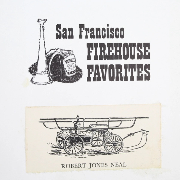 1965 San Francisco Firehouse Favorites Tony Calvello Hardcover Bobbs-Merrill