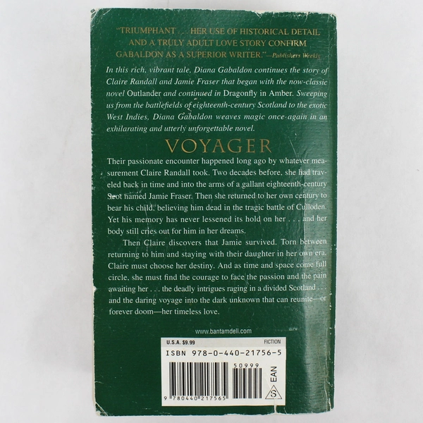 Voyager by Diana Gabaldon Book 3 of The Outlander Series 2002 Paperback