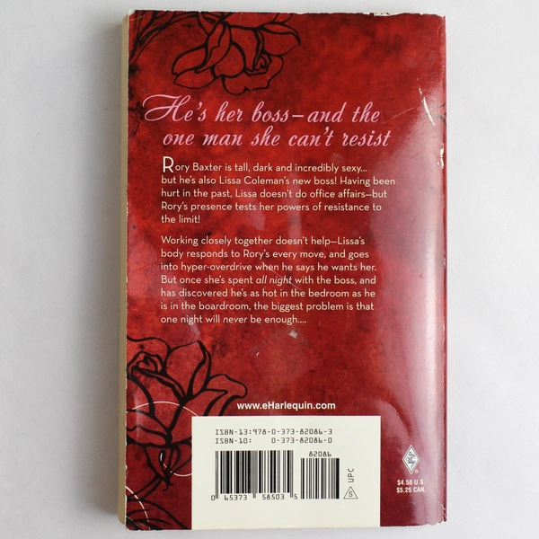 All Night With The Boss by Natalie Anderson 2008 Harlequin Paperback