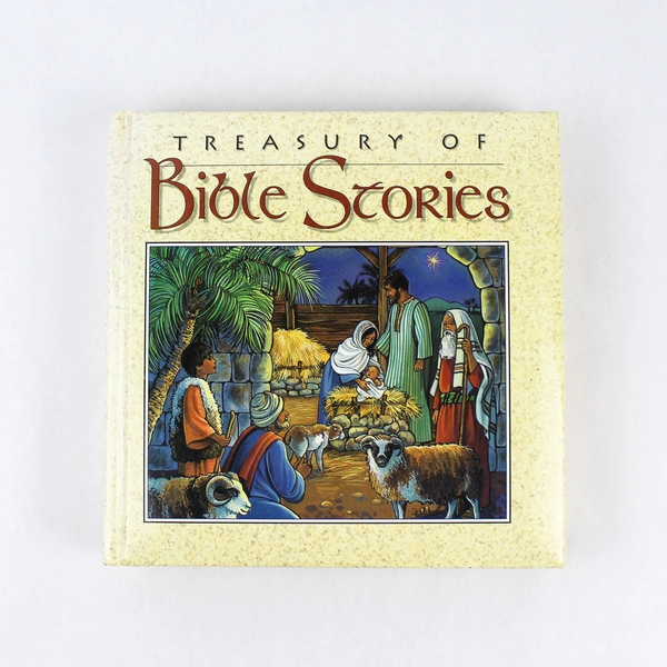 Treasury Of Bible Stories Hardcover Soft Cushioned Binding Gold Edges 1997