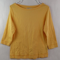 Cotton Couture Women's Medium Yellow Long Sleeve Top Shirt Pre-Owned