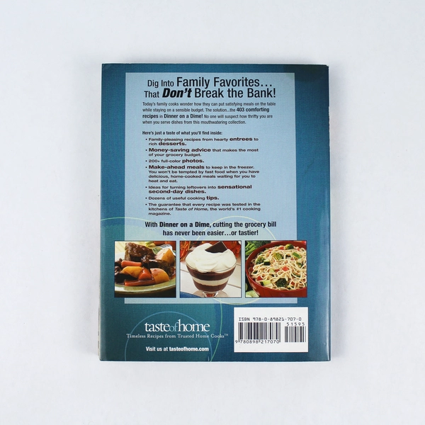 Reader's Digest Taste Of Home Dinner On A Dime 403 Budget Friendly Recipes 2008