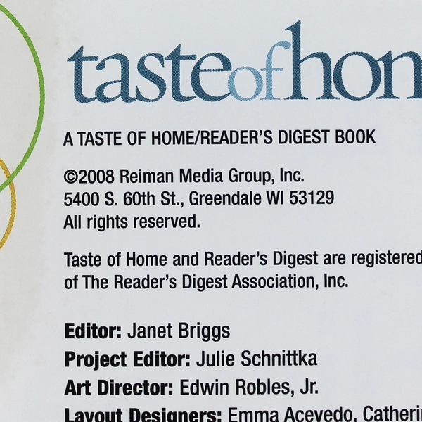Reader's Digest Taste Of Home Dinner On A Dime 403 Budget Friendly Recipes 2008