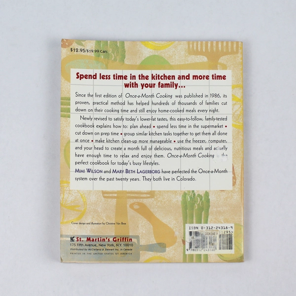 Once A Month Cooking Revised Edition Mimi Wilson Mary Beth Lagerborg 1999 PB