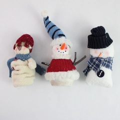 Lot of 3 Snowman Themed Christmas Ornaments and Christmas Tree Ornament