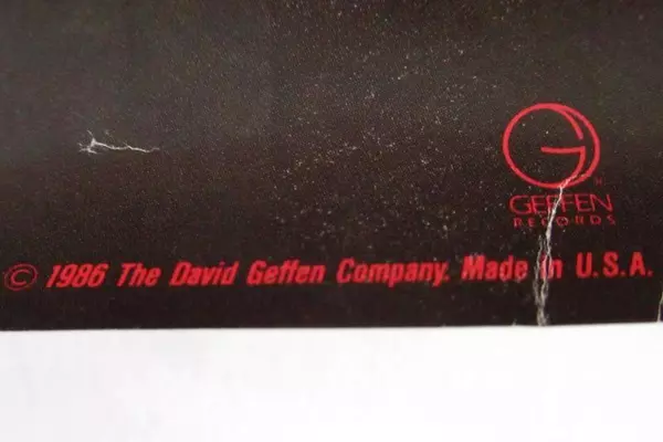 Vintage 1986 David Geffin Company Neil Young Landing On Water Poster