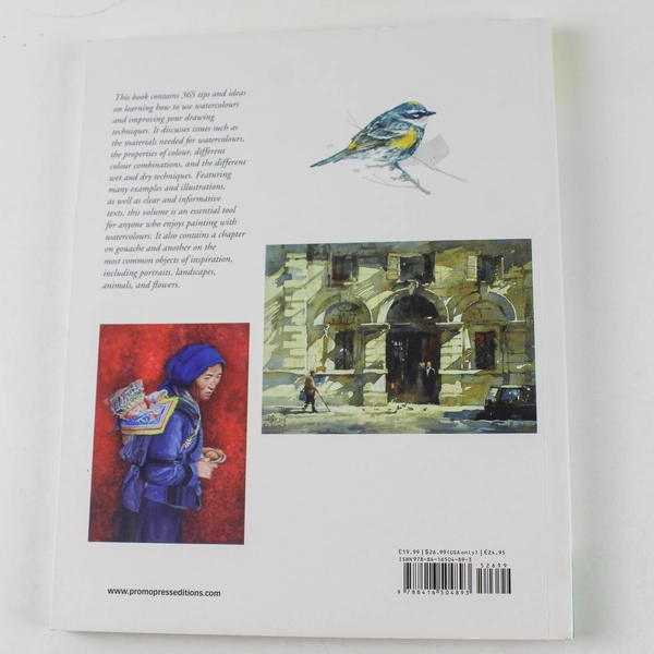 Watercolour a Day 365 Tips and Ideas Óscar Asensio 2019 Paperback