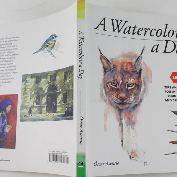 Watercolour a Day 365 Tips and Ideas Óscar Asensio 2019 Paperback