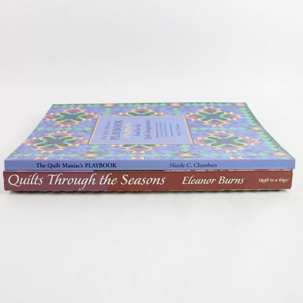 Lot Of 2 Quilting Books The Quilt Maniac's Playbook Quilts Through The Season