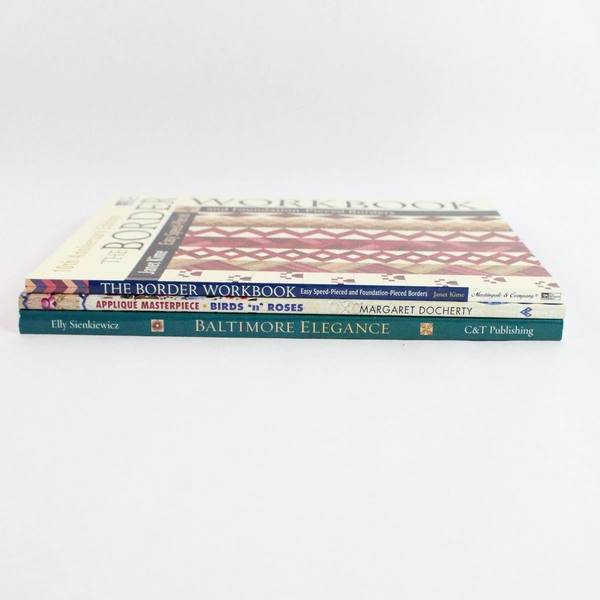 Lot of 3 Quilting Books The Boarder Workbook Birds 'n' Roses Baltimore Elegance