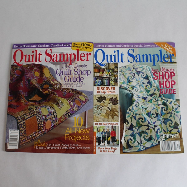 Lot Of 2 Better Homes & Gardens Quilt Sampler Magazine 2006 2014