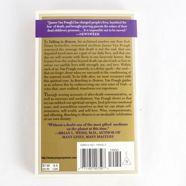 Reaching To Heaven James Van Praagh 2000 Penguin Paperback Edition