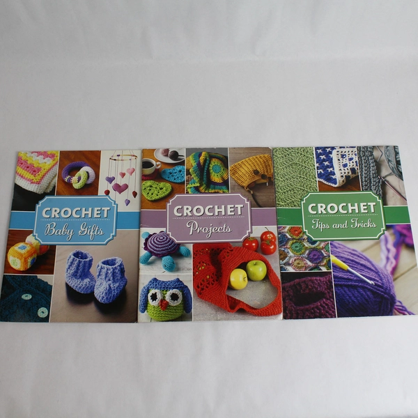 Lot Of 3 Crochet Staple Bound Paperback Books by Beth Taylor 2017