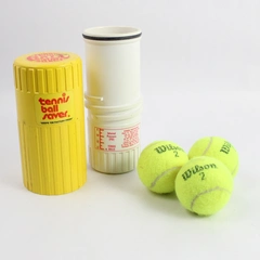 Vintage Gexco Tennis Ball Saver & 3 Tennis Balls Keeps Balls Fresh
