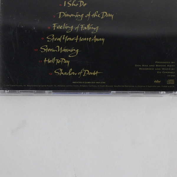 Longing In Their Hearts by Bonnie Raitt 1994 Audio Music CD Capitol Records