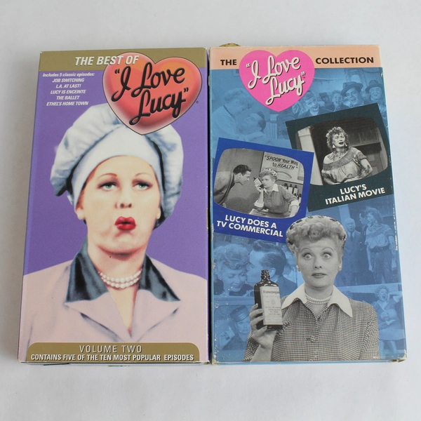 Lot of 2 'I Love Lucy' VHS Tapes; Best of Vol 2 (2001) & The Collection Vol 1