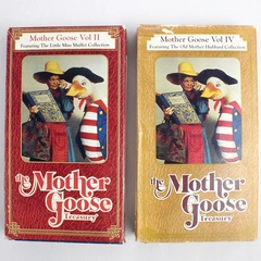 VHS Mother Goose Vol II & IV 1992 Little Miss Muffet Mother Hubbard Collections