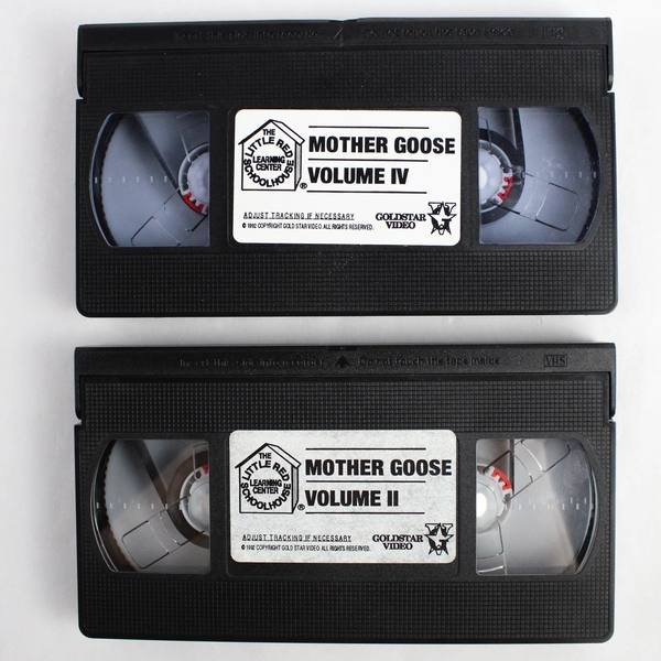 VHS Mother Goose Vol II & IV 1992 Little Miss Muffet Mother Hubbard Collections