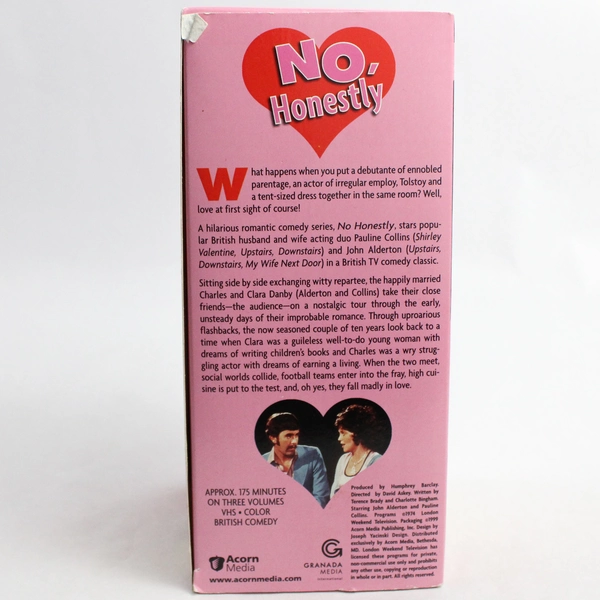 'No, Honestly' 3 Tape Set VHS Classic British Comedy, Collins Alderton