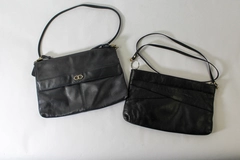 Lot of 2 Vintage JC Penny Crossbody Handbags Purses Navy Blue Black Pre-owned