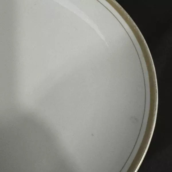 Royalton China Co. Translucent Porcelain 12.5" Oval Platter Gold Rim