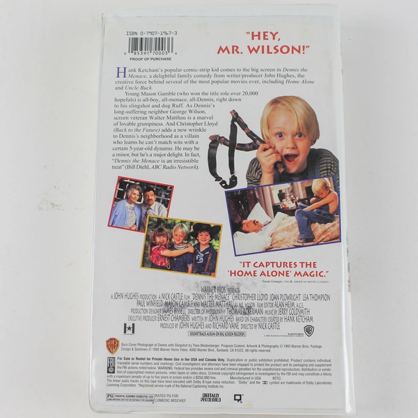 Dennis the Menace VHS 1993