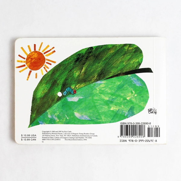 The Very Hungry Caterpillar Board Book Edition by Eric Carle 1994
