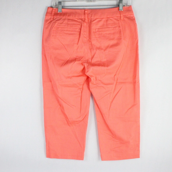 St. John's Bay Coral Orange Capri Pants Women's Size 6