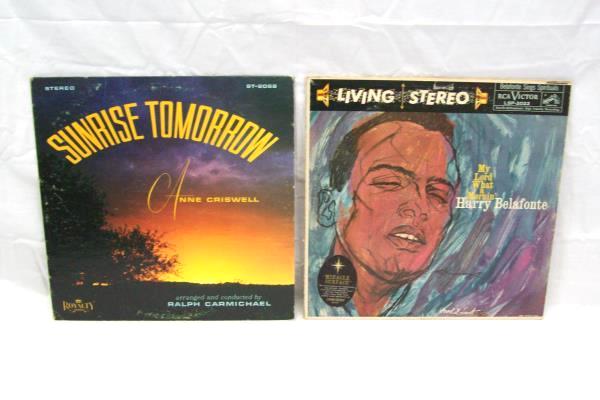 Lot Of 2 Gospels Anne Chiswell Ralph Carmichael & Harry Belafonte Vinyl Records