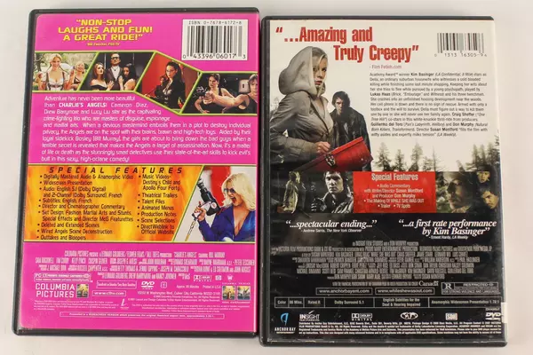 Lot of 2 Female Action DVDs While She Was Out Charlie's Angels Columbia Pictures