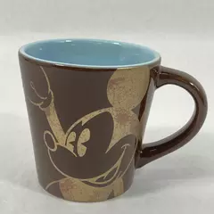 Disney Jerry Leigh Mickey Mouse Coffee Mug Brown Gold Pre-Owned Condition