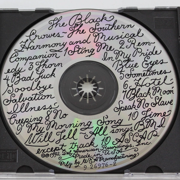 The Black Crowes The Southern Harmony Music CD 1992 Def American Recordings