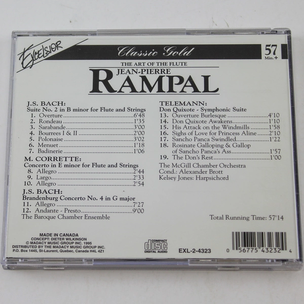 The Art Of The Flute CD by Jean Pierre Rampal 1995 Madacy Music