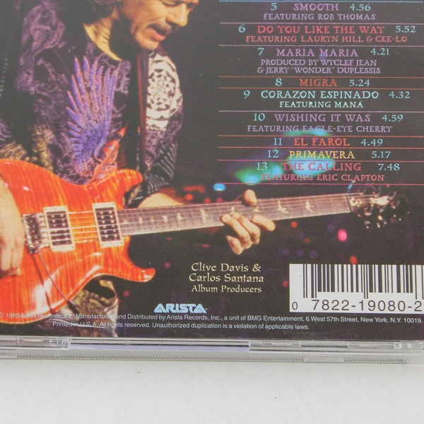 Supernatural CD by Santana 1999 Arista Records Pre-owned Damaged Case