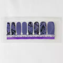 Color Street Real Nail Polish Northern Wonder D02429 Purple Marble Black Sealed