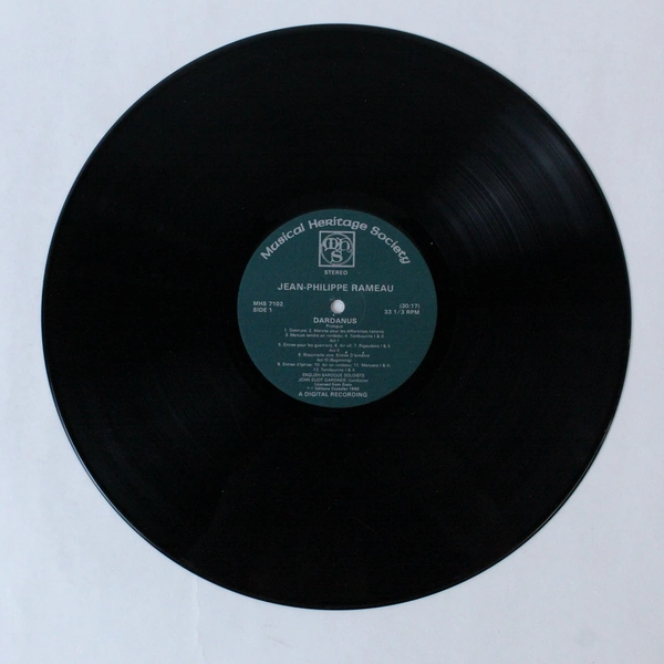 Jean Philippe Rameau Dardanus Orchestral Suite 12in Vinyl LP 33 RPM Classical