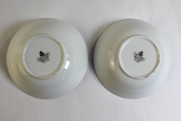 Lot of 2 China Garden Jian Shiang 6.5" Cereal Bowls Floral Design