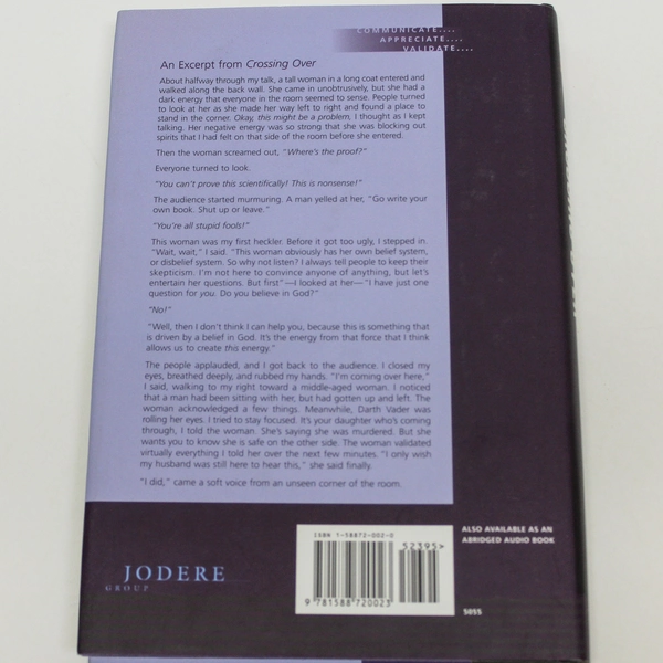 Crossing Over By John Edward Copyright 2001 Jodere Group Hardcover Book