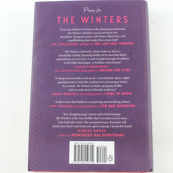 The Winters by Lisa Gabriele 2018 Hardcover Book Good Condition