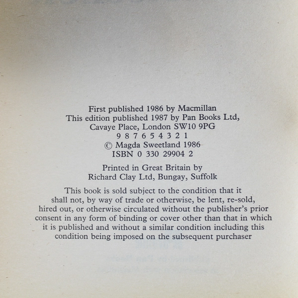 The Connoisseur by Magda Sweetland Paperback 1987 Pre-Owned Worn Condition