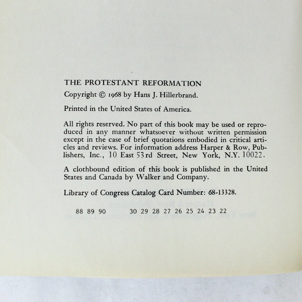The Protestant Reformation Edited by Hans J. Hillerbrand 1968 Paperback