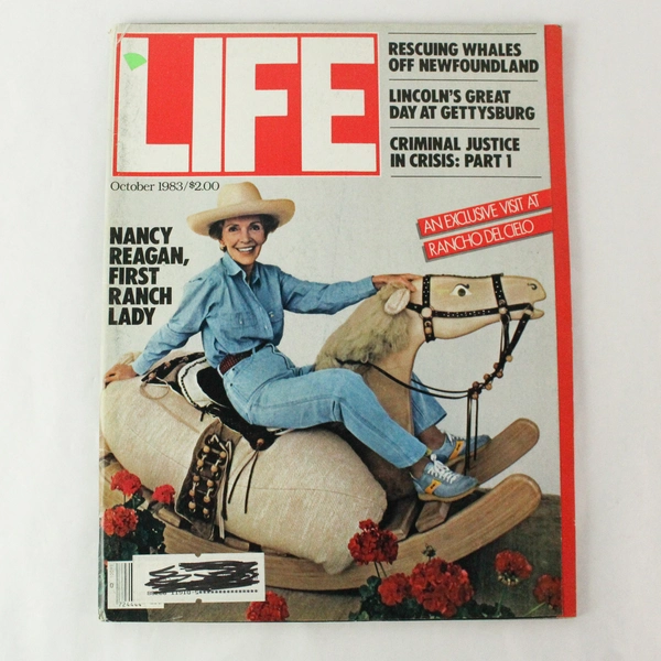 October 1983 Life Magazine Nancy Reagan First Ranch Lady
