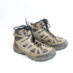 Denali Men's Hiking Boots Size 8 Brown Gray Lace Up Pre-Owned Outdoors
